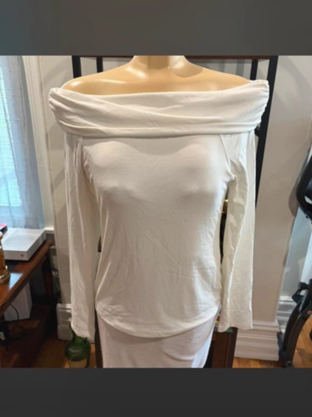 Cream Off the Shoulder Top